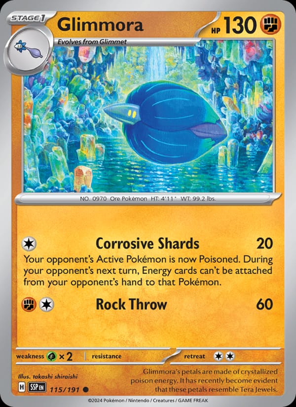 Glimmora, SV08: Surging Sparks · 115/191