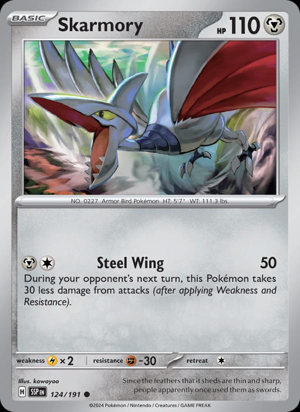 Skarmory, SV08: Surging Sparks · 124/191