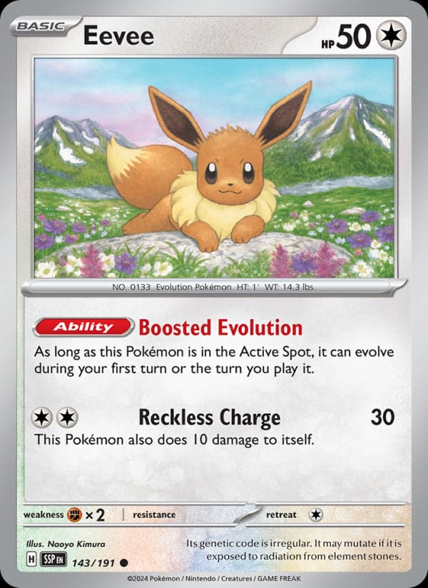 Eevee, SV08: Surging Sparks · 143/191
