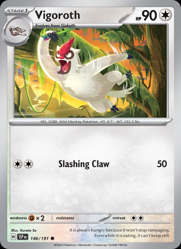 Vigoroth, SV08: Surging Sparks · 146/191