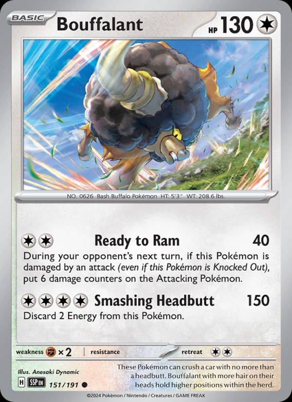 Bouffalant, SV08: Surging Sparks · 151/191