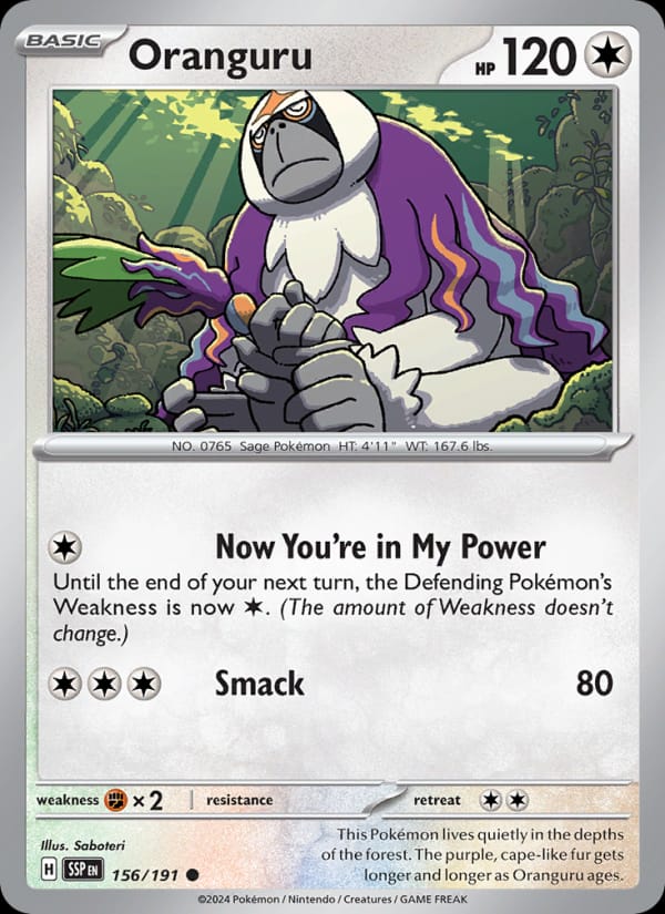 Oranguru, SV08: Surging Sparks · 156/191