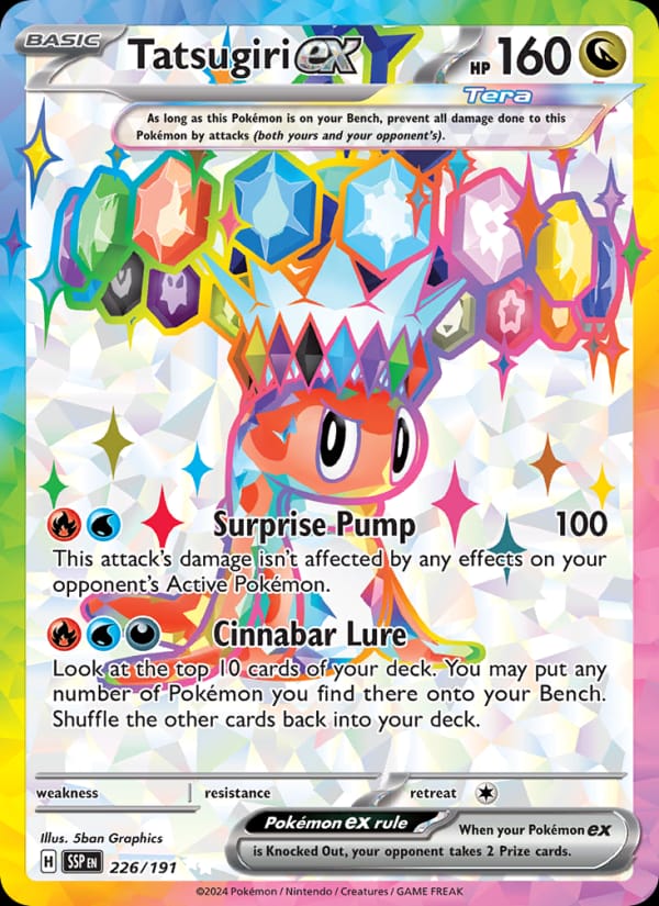 Tatsugiri ex, SV08: Surging Sparks · 226/191