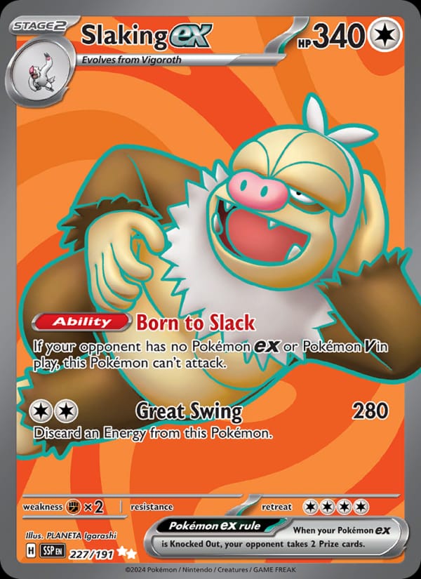 Slaking ex, SV08: Surging Sparks · 227/191