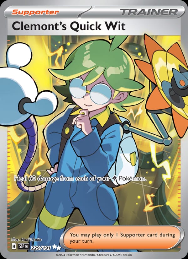 Clemont's Quick Wit, SV08: Surging Sparks · 229/191