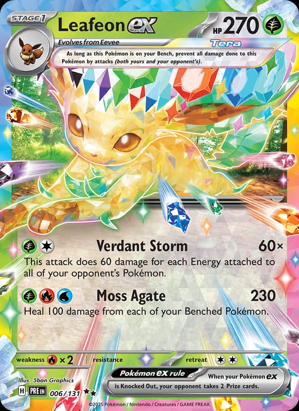 Leafeon ex, SV: Prismatic Evolutions · 006/131
