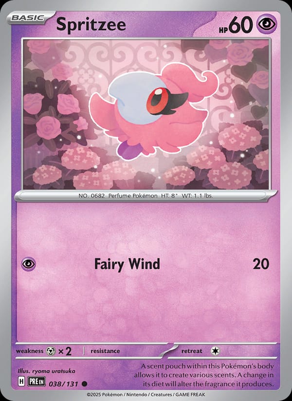 Spritzee, SV: Prismatic Evolutions · 038/131