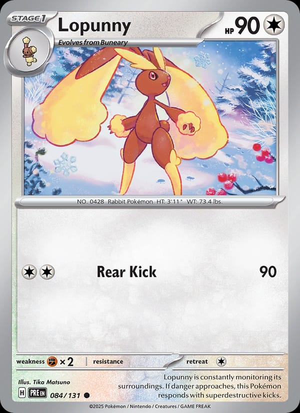 Lopunny, SV: Prismatic Evolutions · 084/131