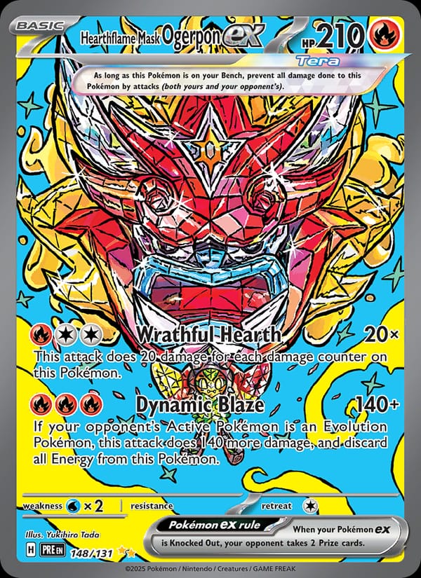 Hearthflame Mask Ogerpon ex, SV: Prismatic Evolutions · 148/131