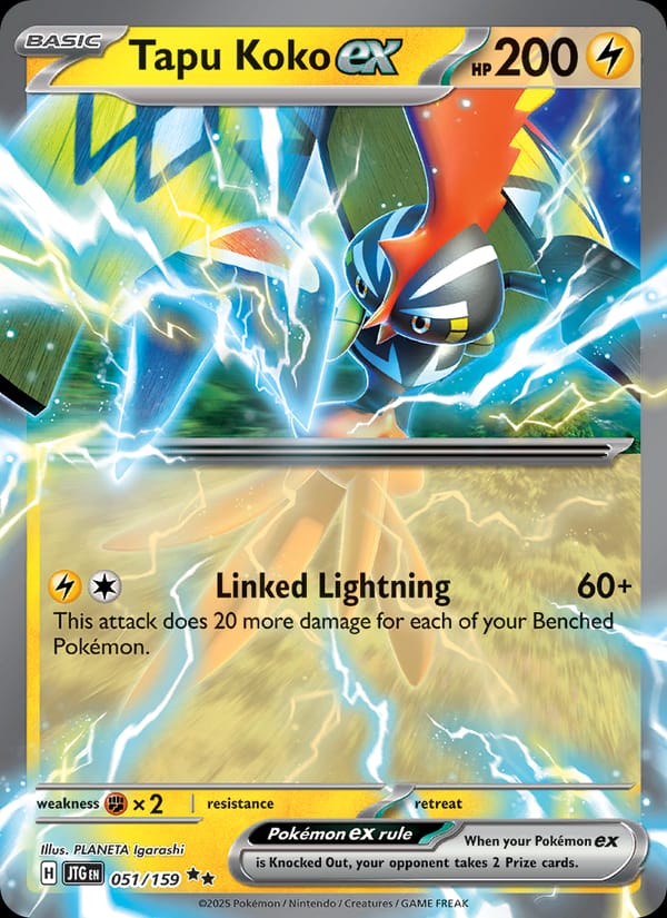 Tapu Koko ex, SV09: Journey Together · 051/159