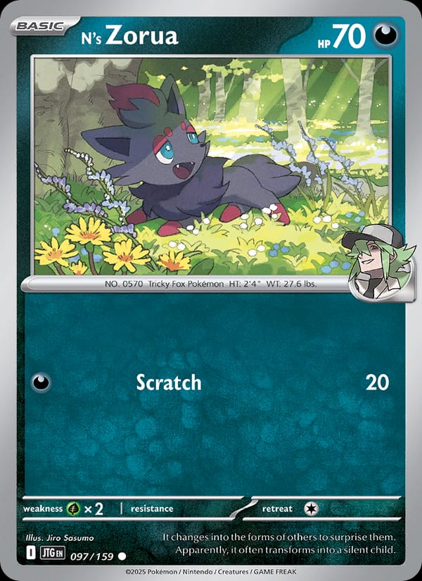 N's Zorua, SV09: Journey Together · 097/159