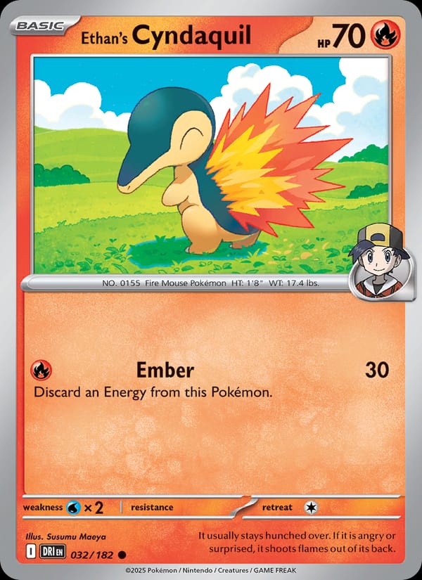 Ethan's Cyndaquil, SV10: Destined Rivals · 032/182