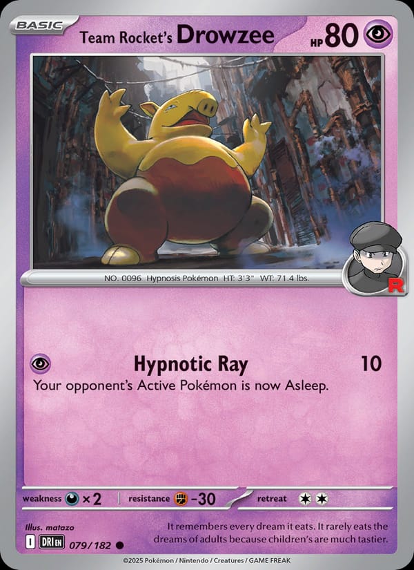Team Rocket's Drowzee, SV10: Destined Rivals · 079/182