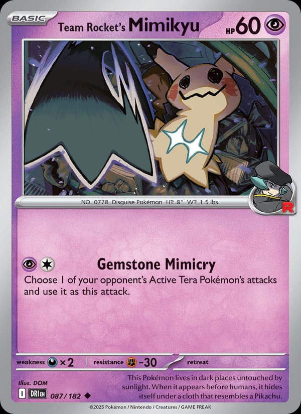 Team Rocket's Mimikyu, SV10: Destined Rivals · 087/182