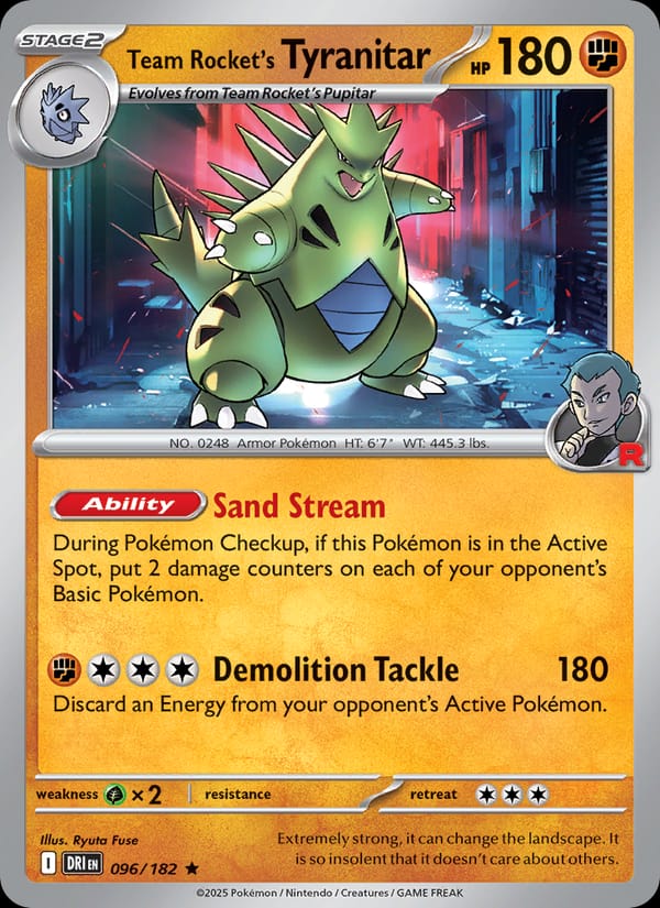 Team Rocket's Tyranitar, SV10: Destined Rivals · 096/182