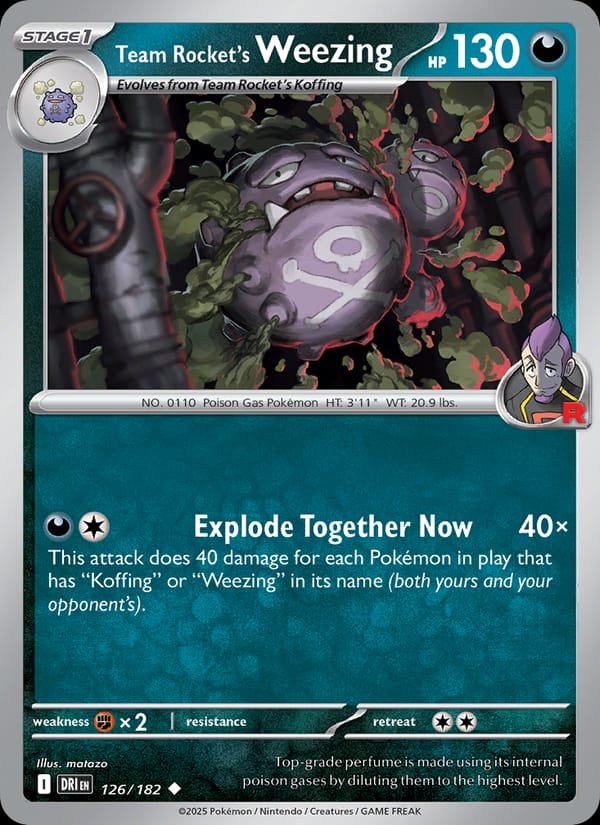 Team Rocket's Weezing, SV10: Destined Rivals · 126/182