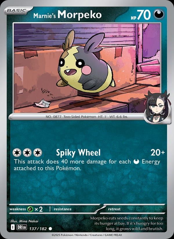 Marnie's Morpeko, SV10: Destined Rivals · 137/182