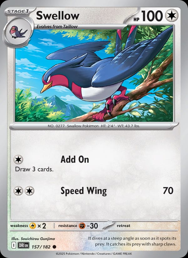Swellow, SV10: Destined Rivals · 157/182