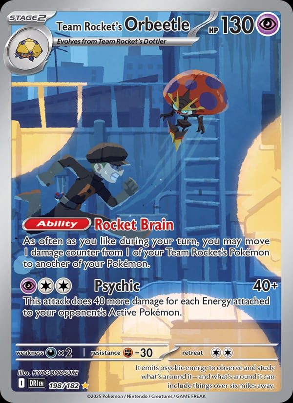 Team Rocket's Orbeetle, SV10: Destined Rivals · 198/182