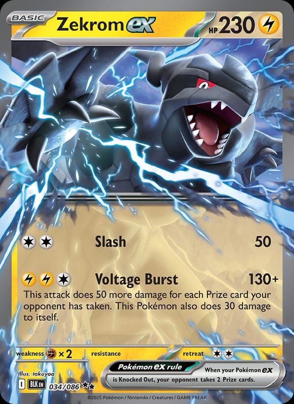 Zekrom ex, Prize Pack Series Cards · 034/086