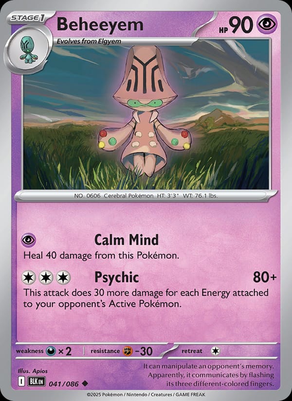 Beheeyem, SV: Black Bolt · 041/086