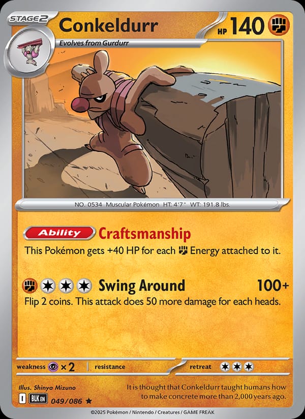 Conkeldurr, Prize Pack Series Cards · 049/086