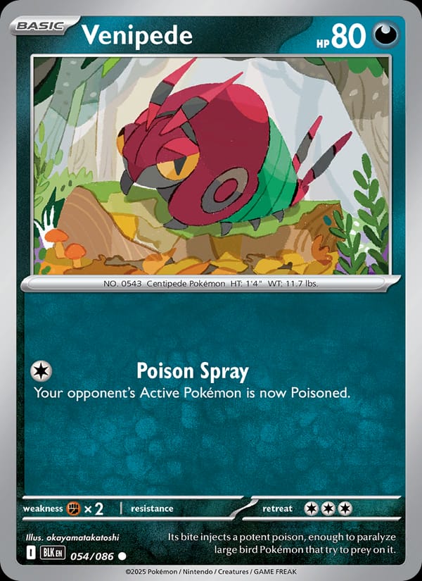 Venipede, SV: Black Bolt · 054/086