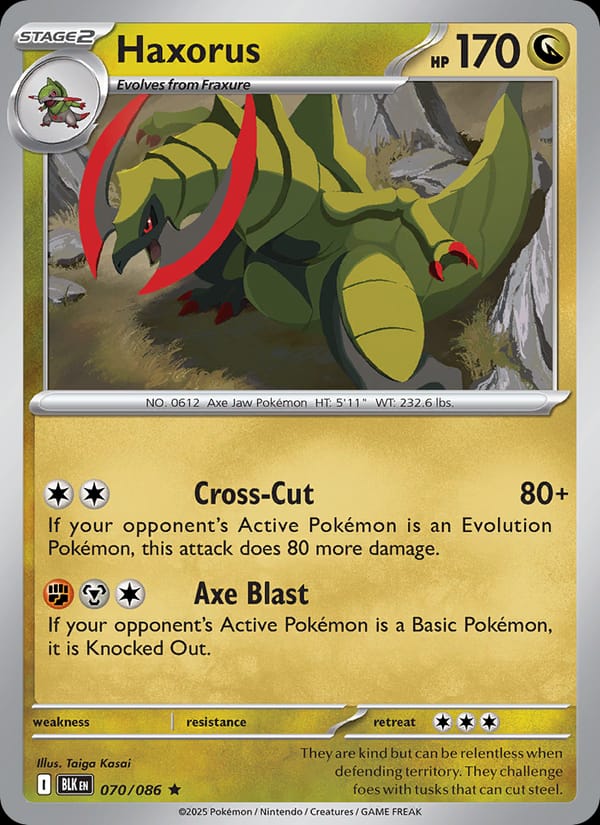 Haxorus, SV: Black Bolt · 070/086