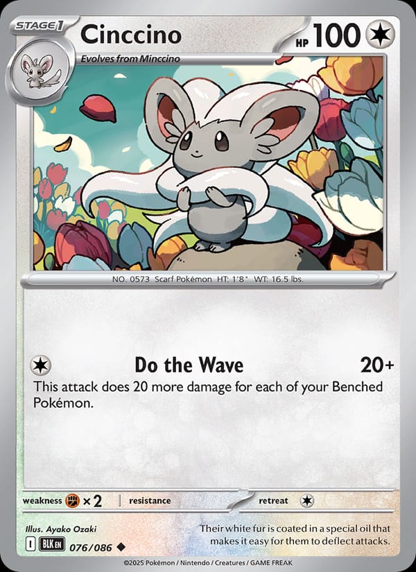 Cinccino, SV: Black Bolt · 076/086
