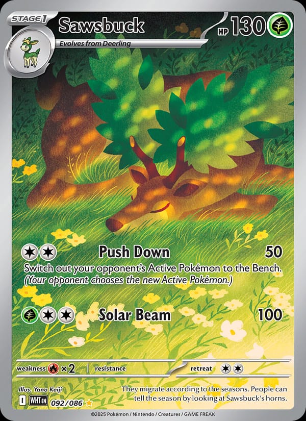 Sawsbuck, SV: White Flare · 092/086