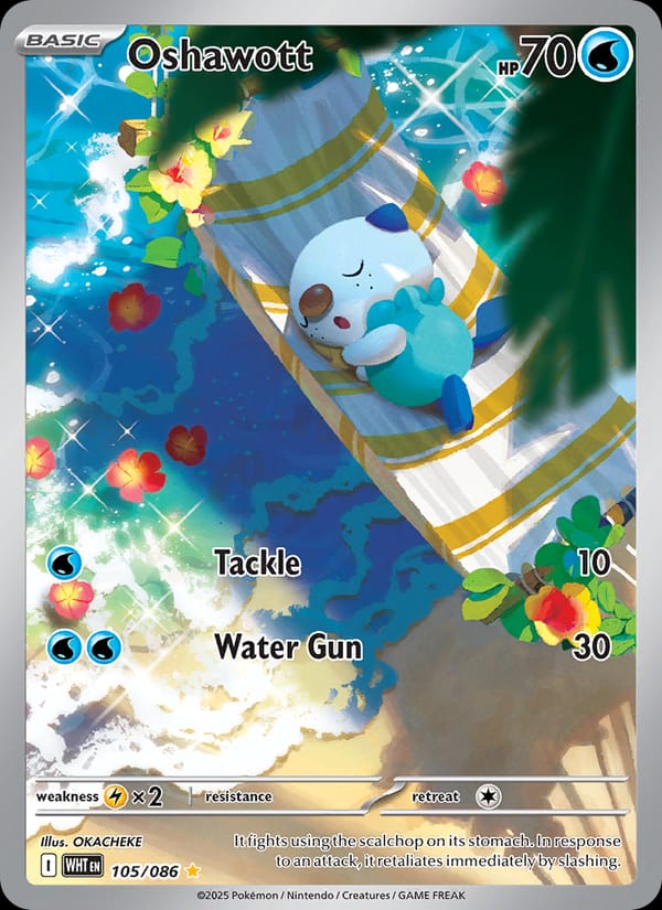 Oshawott, SV: White Flare · 105/086