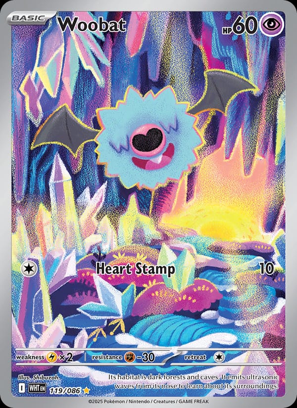 Woobat, SV: White Flare · 119/086