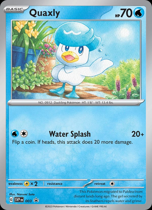 Quaxly, SV: Scarlet & Violet Promo Cards · 003