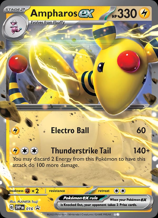 Ampharos ex, SV: Scarlet & Violet Promo Cards · 016