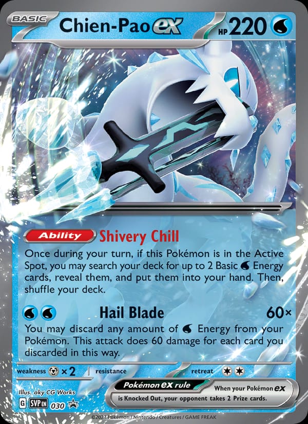 Chien-Pao ex, SV: Scarlet & Violet Promo Cards · 030