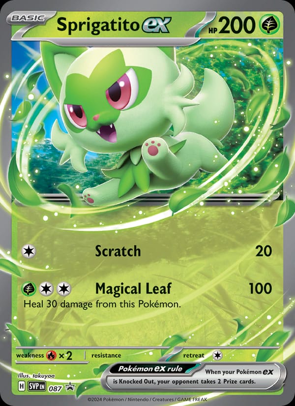 Sprigatito ex, SV: Scarlet & Violet Promo Cards · 087
