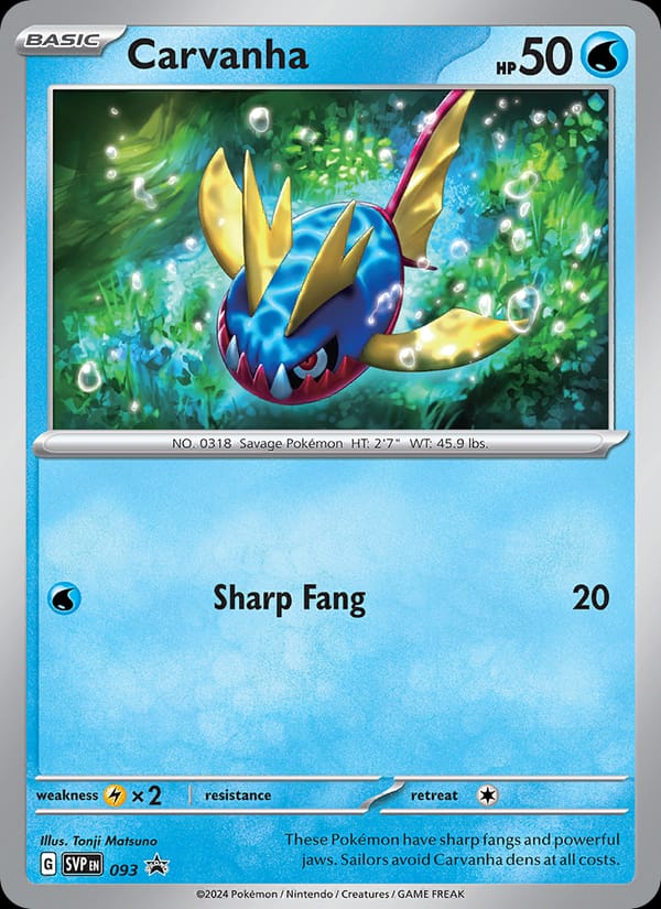 Carvanha, SV: Scarlet & Violet Promo Cards · 093