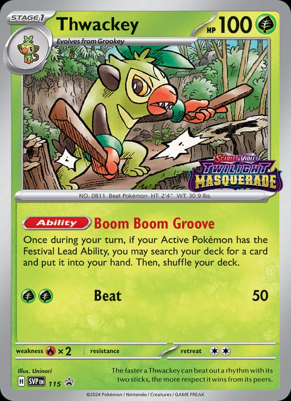 Thwackey, SV: Scarlet & Violet Promo Cards · 115