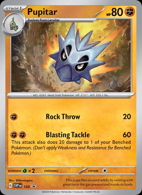 Pupitar, SV: Scarlet & Violet Promo Cards · 120