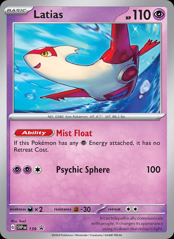 Latias, SV: Scarlet & Violet Promo Cards · 139