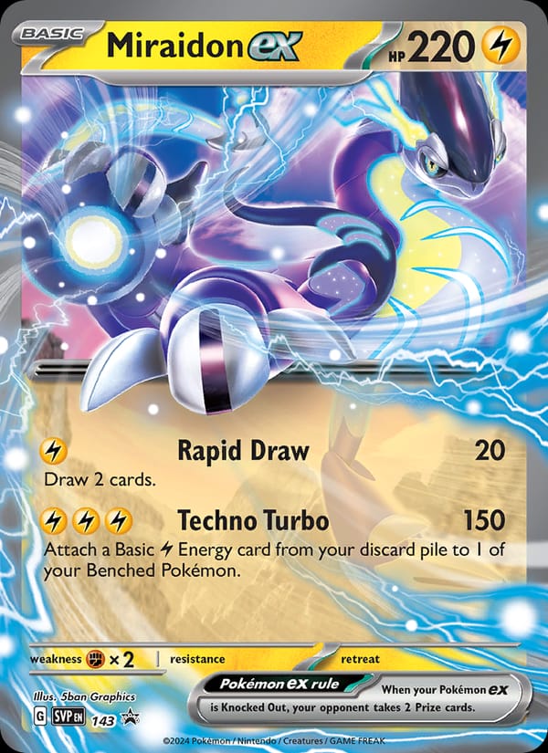 Miraidon ex, SV: Scarlet & Violet Promo Cards · 143