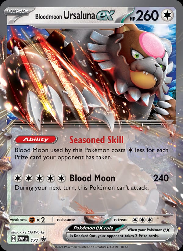 Bloodmoon Ursaluna ex, SV: Scarlet & Violet Promo Cards · 177