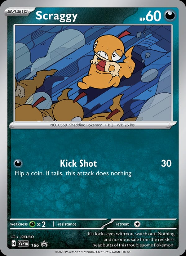 Scraggy, SV: Scarlet & Violet Promo Cards · 186