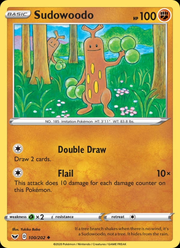 Sudowoodo, SWSH01: Sword & Shield Base Set · 100/202