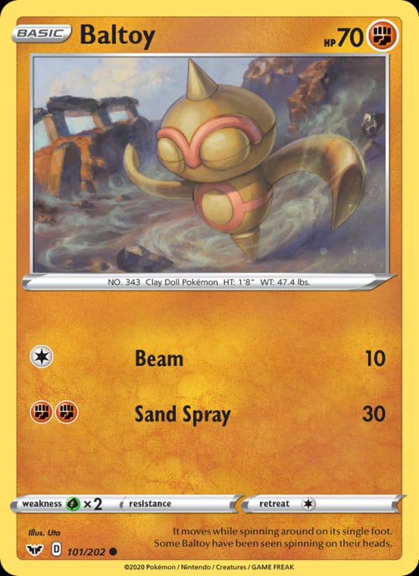 Baltoy, SWSH01: Sword & Shield Base Set · 101/202