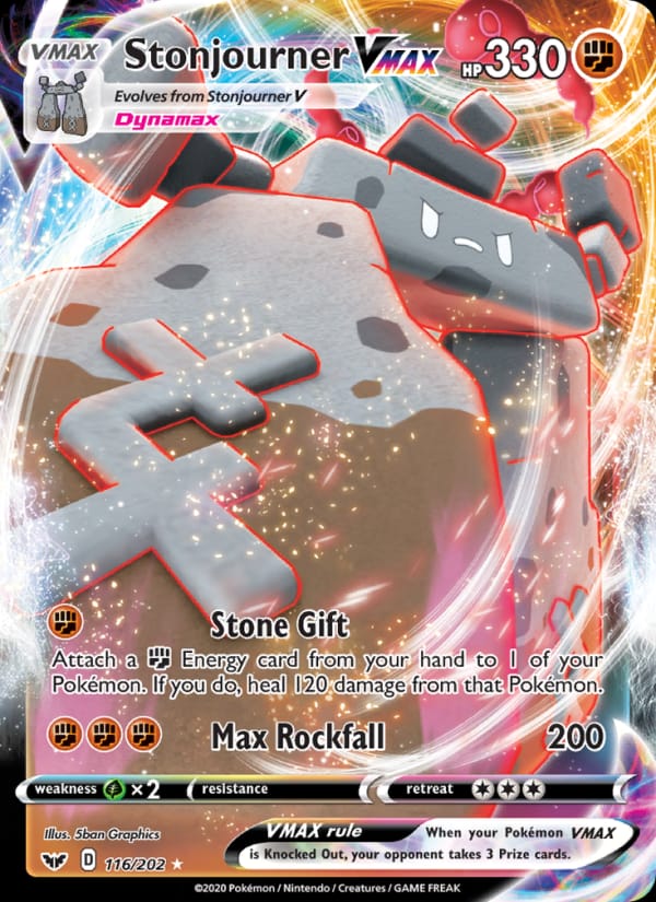 Stonjourner VMAX, SWSH01: Sword & Shield Base Set · 116/202