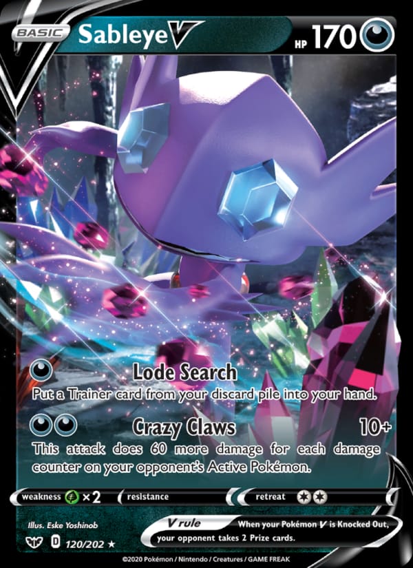 Sableye V, SWSH01: Sword & Shield Base Set · 120/202