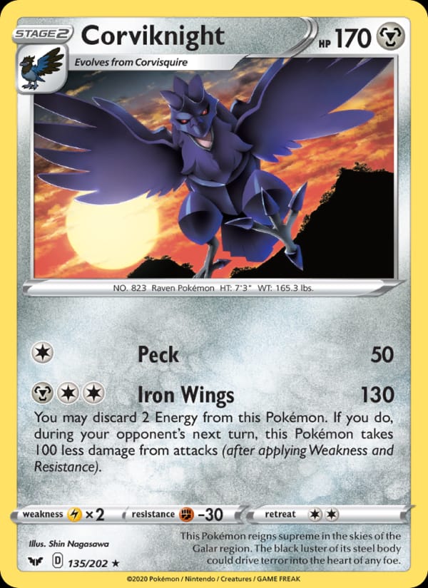 Corviknight, SWSH01: Sword & Shield Base Set · 135/202