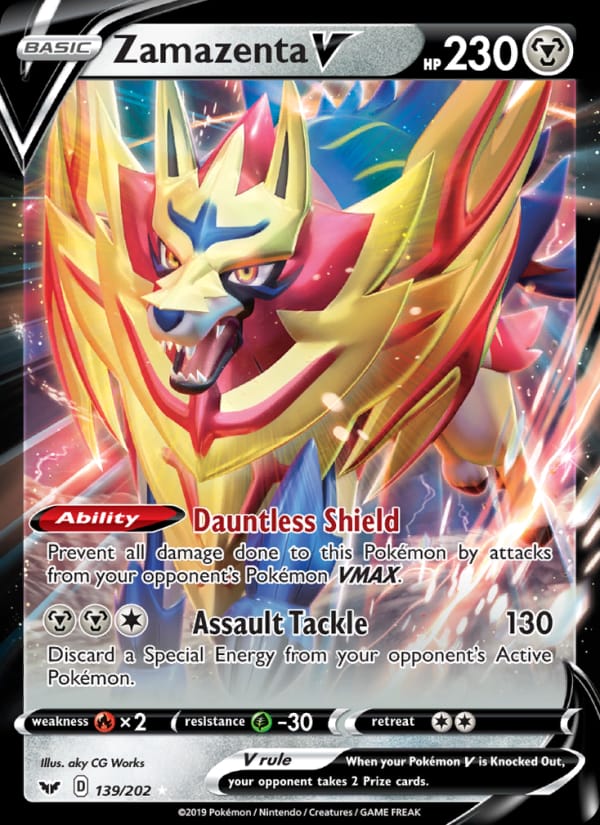 Zamazenta V, SWSH01: Sword & Shield Base Set · 139/202