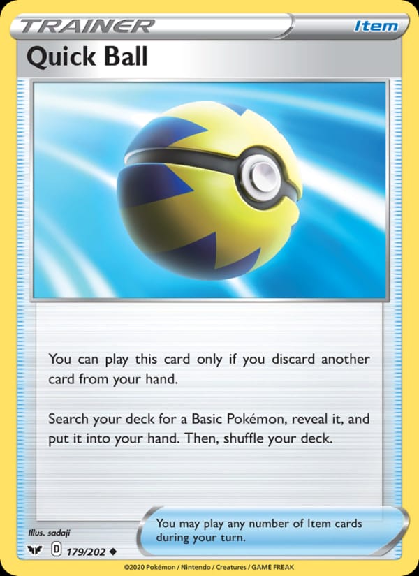 Quick Ball, SWSH01: Sword & Shield Base Set · 179/202